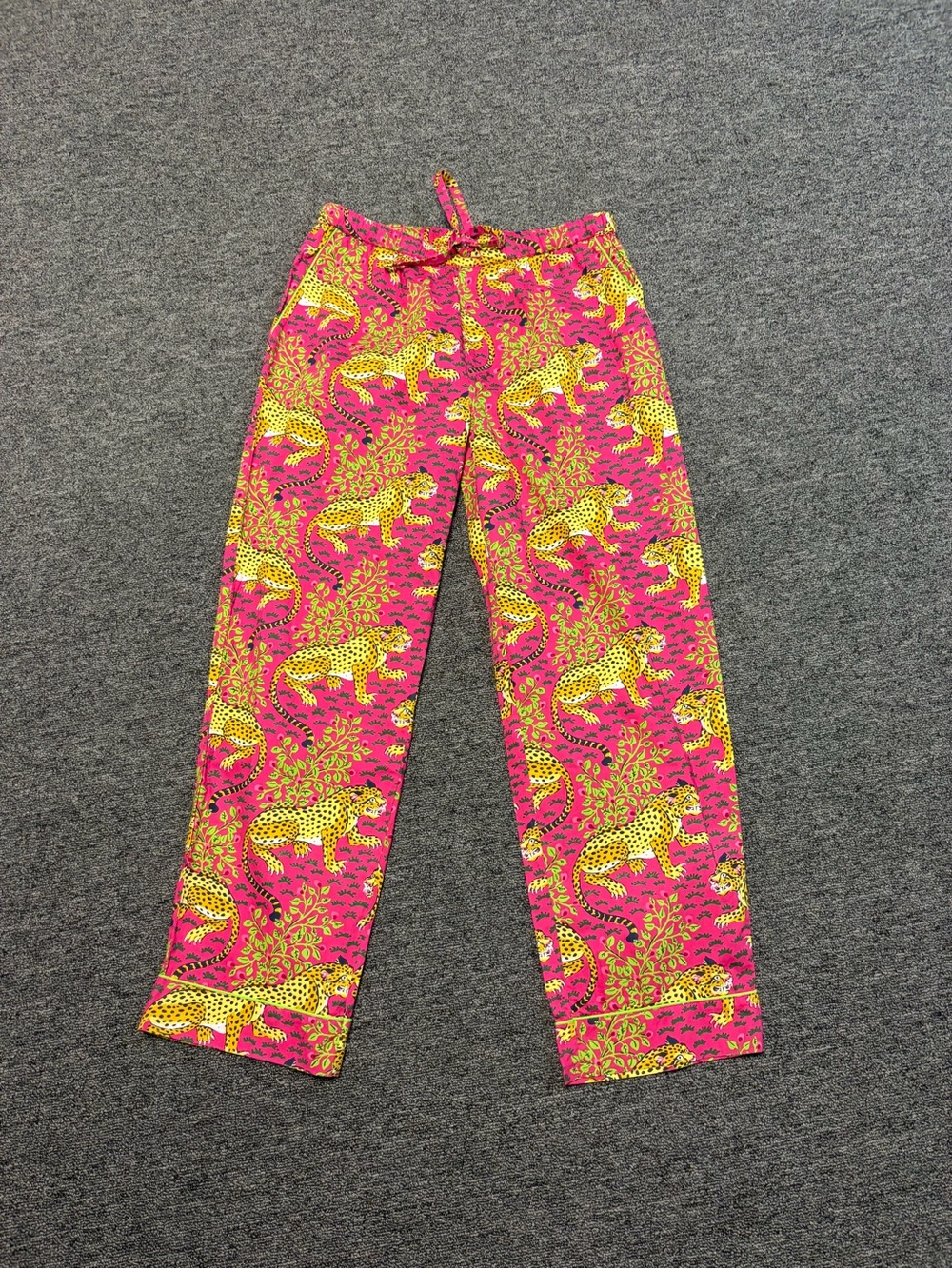 Printfresh Bagheera Organic Cotton Pajama Pants in Hot Pink size small NWT